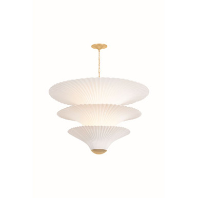 Belluno 3 Light Chandelier 28.25 Inch Tall and 40 Inch Wide by Corbett - 533-40-VGL