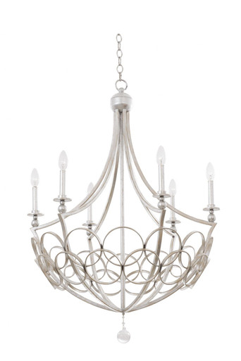 Loveland 6 Light Large Chandelier by Kalco - 501771GSL