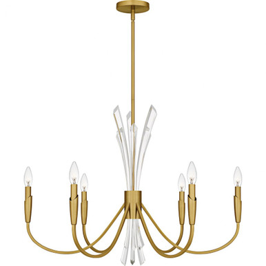 Cecily 6 Light Chandelier 24.25 Inch Tall and 32 Inch Wide by Quoizel - CCY5032