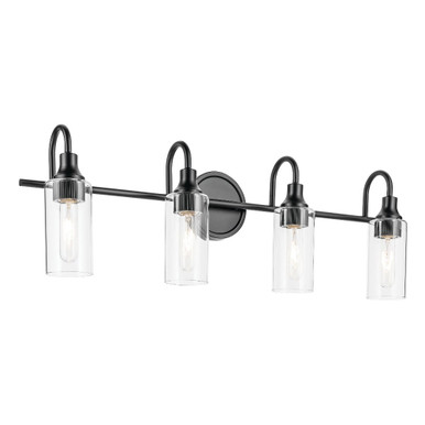 Kavi 4 Light Bath Vanity 10 Inch Tall and 31.5 Inch Wide by Kichler - 55212