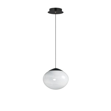 Nimbus 9W 1 LED Pendant 8 Inch Tall and 9.5 Inch Wide by ET2 - E11521-113BK