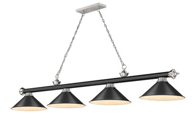 Cordon 4 Light Billiard 14 x 14 Inch by Z-Lite 2306-4MB-BN-MB15 - 2306-4MB-BN-MB15