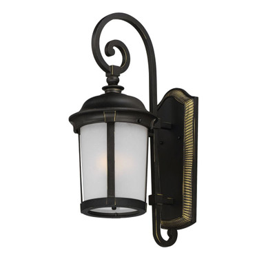 Dover 1 12W LED Light Outdoor Wall Lantern 24.5 Inch Tall by Maxim - 56094FSBZ