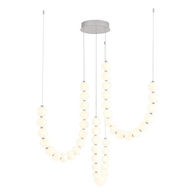Akoya 120W LED Chandelier 54.63 Inch Tall and 11.13 Inch Wide by Alora - CH321803CH
