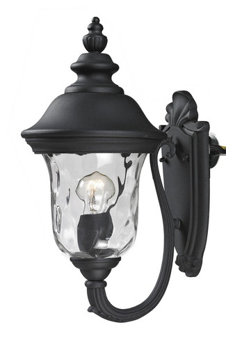 Armstrong One Light Outdoor Wall Mount 8 x 15.75 Inch by Z Lite - 533S-BK