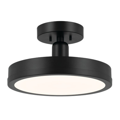 Riu 48W 1 LED 14.25 Inch Wide Semi Flush Mount by Kichler - 52589