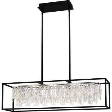 Brillance Light Oversized Linear Chandelier by Quoizel - PCBNC635MBK