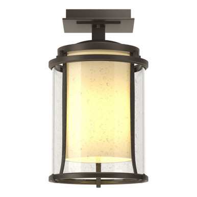 Meridian 1 Light 7.7 Inch Wide Outdoor Semi Flush Mount by Hubbardton Forge - 365605