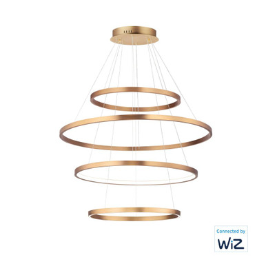 Groove 4 LED Light Oversized 4 Tier Pendant by ET2 - E22729