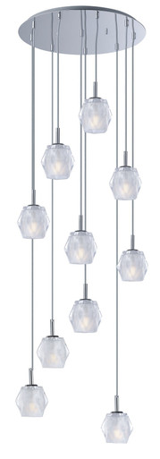 Tangent 40W 10 LED Light Large Pendant by ET2 - E20717-82PC