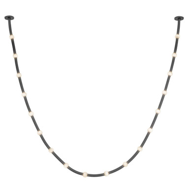 Corda 76W LED Pendant 2.38 Inch Tall and 2.38 Inch Wide by Kuzco RT - PD39317-BK/OP-UNV-010-RT