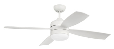 Sebastion 4 Blade Ceiling Fan with Light Kit 52 Inch Wide by Craftmade - SBN52