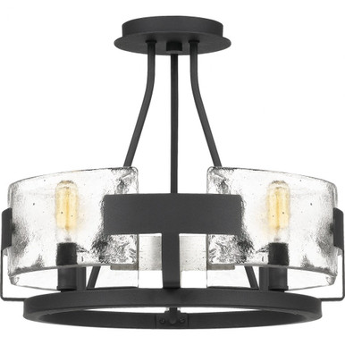 Stratum 4 Light 16 Inch Wide Semi Flush Mount by Quoizel - STM1716BA