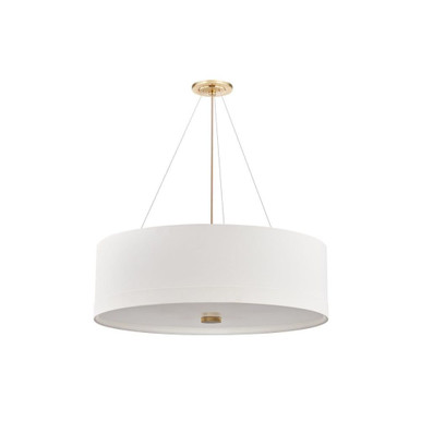 Ashland 6 Light Pendant 10.25 Inch Tall and 32 Inch Wide by Hudson Valley - 8934-AGB