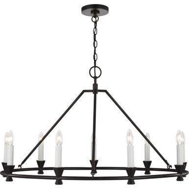 Keystone 9 Light Oversized Chandelier by Visual Comfort Studio - cc1179ai
