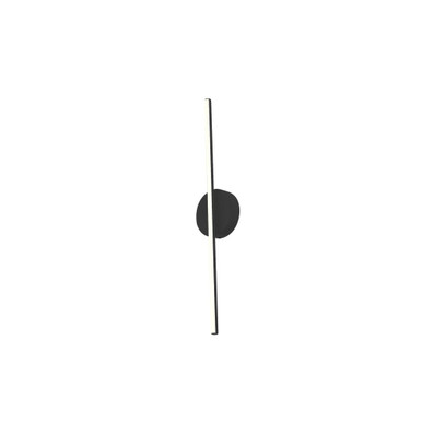 Chute 13W LED Wall Sconce 4.75 Inch Tall and 23.5 Inch Wide by Kuzco - WS14923-BK-UNV