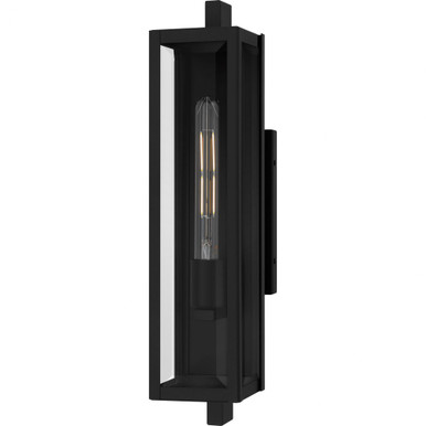 Dale 1 Light Outdoor Wall Lantern 20 Inch Tall X 4.75 Inch Wide by Quoizel - DLE8405MBK