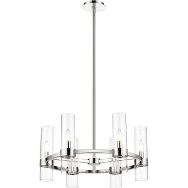 Datus 6 Light Chandelier In Restoration Style 13 x 26 Inches Wide by Z-Lite - 4008-6