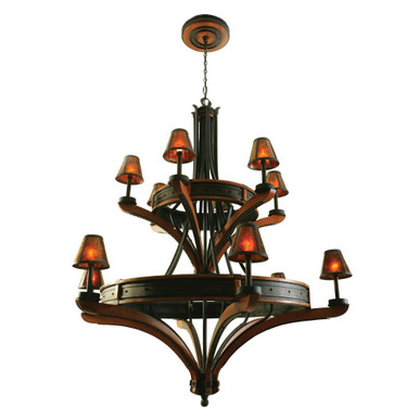 Aspen 12 Light Oversized Chandelier by Kalco - 5832NI