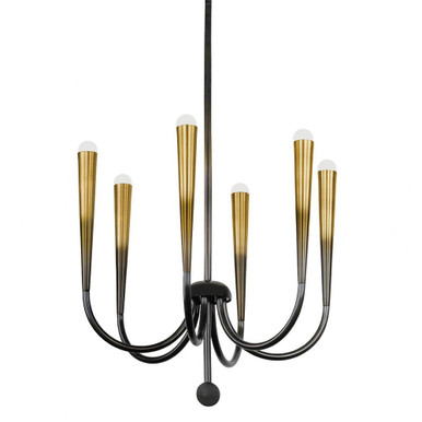 Adley 6 Light Chandelier 26.5 Inch Tall and 26.5 Inch Wide by Hudson Valley - CB3846-GB