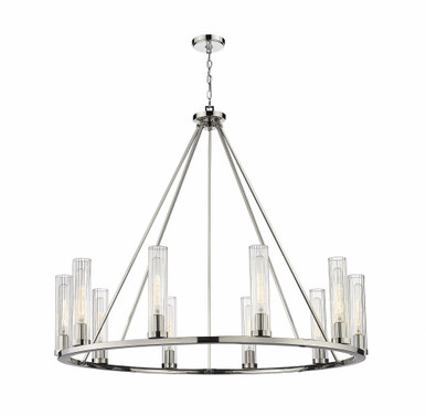 Beau 10 Light Chandelier In Modern Style 40 x 46 Inches Wide by Z-Lite - 3031-10PN