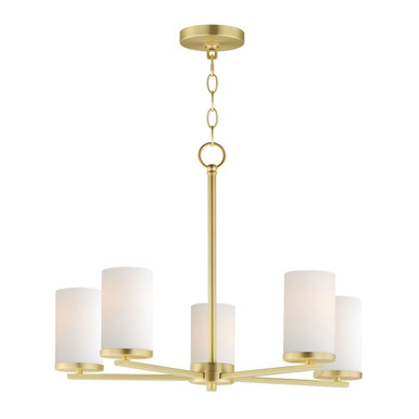 Lateral 5 Light Chandelier 18.5 Inches Tall and 24 Inches Wide by Maxim - 10286SWSBR