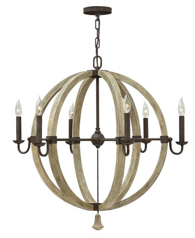 Middlefield 6 Light Large Sphere Chandelier by Fredrick Ramond - FR40566IRR