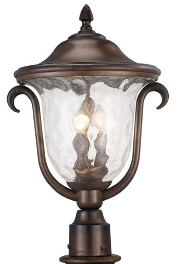 Santa Barbara  3 Light Outdoor Medium Post Mount Lantern by Kalco  - 9012MB