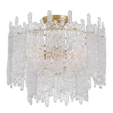 Ackerly 3 Light Semi Flush Mount 15 Inch Tall X 16 Inch Wide by Crystorama - ACK-920-AG