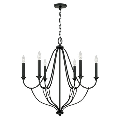Bentley 6 Light Large Chandelier by Capital - 441661BI