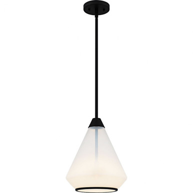 Haze 1 Light Mini Pendant 13.25 Inch Tall and 10.5 Inch Wide by Quoizel - QP6750