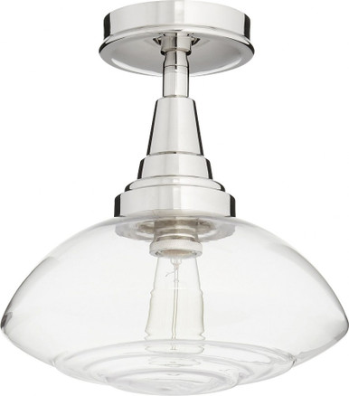 Lenticular 1 Light 13 Inch Wide Flush Mount by Quorum - 3240-13