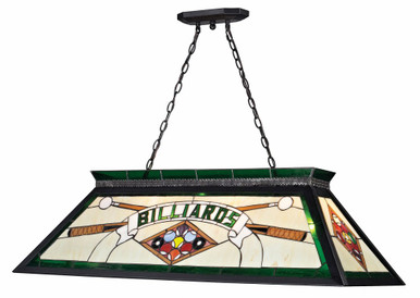 Tiffany 4 Light Island/Billiard 18.5 Inch Wide by 13 Inch High by Z-Lite - KD25GREEN