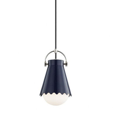 Lauryn 1 Light Small Pendant by Mitzi - H351701S-PN/NVY