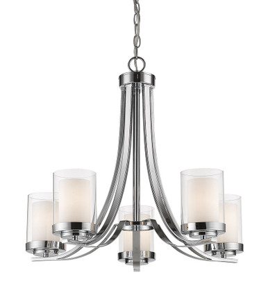 Willow 5 Light Chandelier 25.25 x 22.25 Inches by Z-Lite - 426-5-CH