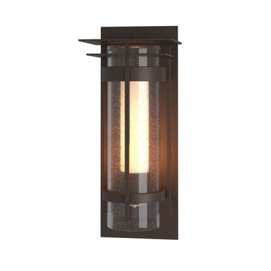 Banded Seeded Glass With Top Plate Large Wall Mount by Hubbardton Forge - 305998