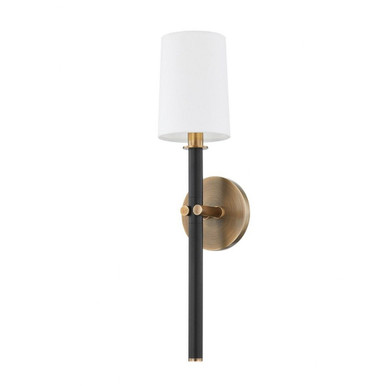 Belvedere 1 Light Wall Sconce by Troy - B2819-PBR/TBK