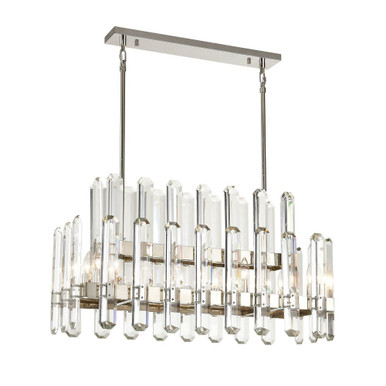 Clarion 10 Light Chandelier 17.25 x 14.5 Inches by Zeev  - CD10335-10-PN