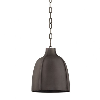 Flint 1 Light Medium Pendant by Troy - F3713-BKG