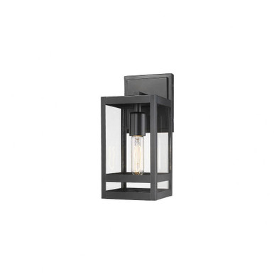 Nuri 1 Light Outdoor Wall Sconce In Outdoor Style 13.5 x 6.25 In by Z-Lite - 596S-BK