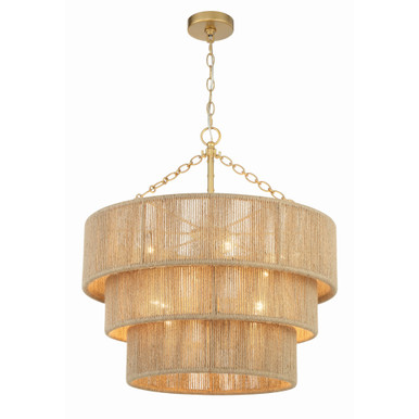 Shyla 10 Light Medium Chandelier by Crystorama - SHY-10907-SG
