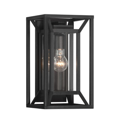Harbor View 1 Light Clear Glass Wall Lantern 13.5 Inch Tall by Minka Lavery - 71265-66-C