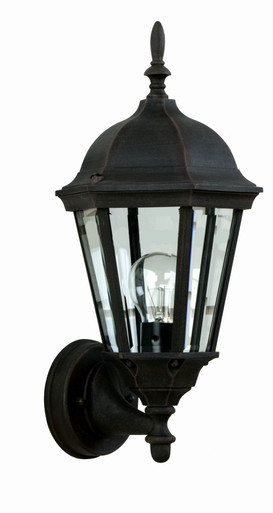 Cast Aluminum 1 Light Outdoor Wall Mount 16.5 Inch Tall by Craftmade - Z316-TB