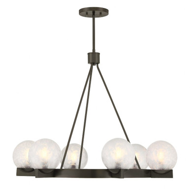 Darien 6 Light Chandelier 25 Inch Tall and 32 Inch Wide by Savoy House - 1-1014-6