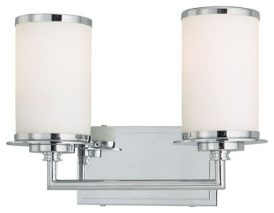 Glass Note 2 Light Vanity Light by Minka Lavery - 3722-77-PL