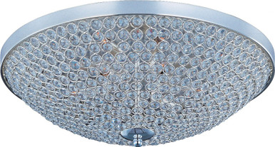 Glimmer 9 Light 22 Inch Wide Crystal Flush Mount by Maxim - 39873BCPS