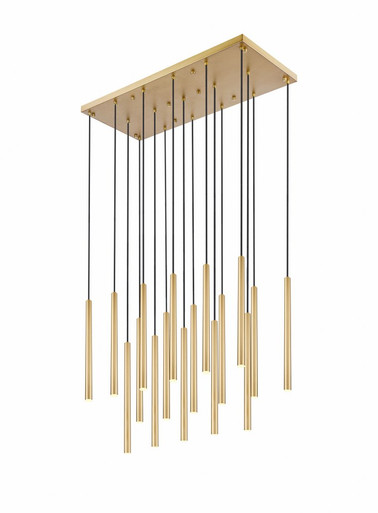 Forest 85W 17LED Linear Chandelier 23.75 Inch Tall X 18 Inch Wide By Z-Lite - 919MP24-17L