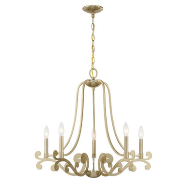 Lombard 5 Light Chandelier 24 Inch Tall and 27 Inch Wide by Savoy House - 1-6096-5-127