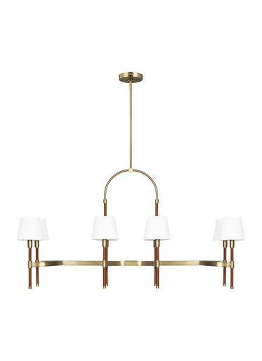 Katie 8 Light Small Linear Chandelier by Visual Comfort Studio - LC1028