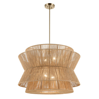 Ophira 4 Light Pendant 24.75 Inch Tall and 36 Inch Wide by Kichler - 52736CPZ